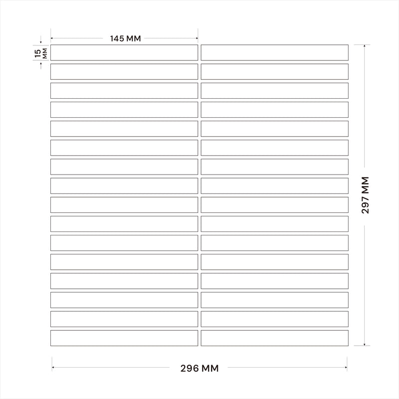 Porcelain Mosaic | Kit Kat | 15x145 | CT1514502 | Gloss