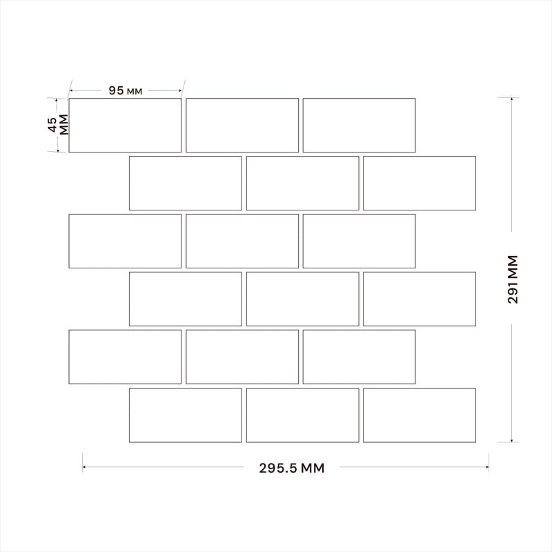 Porcelain Mosaic | Carrara | 45x95 | KLB459501 | Matt
