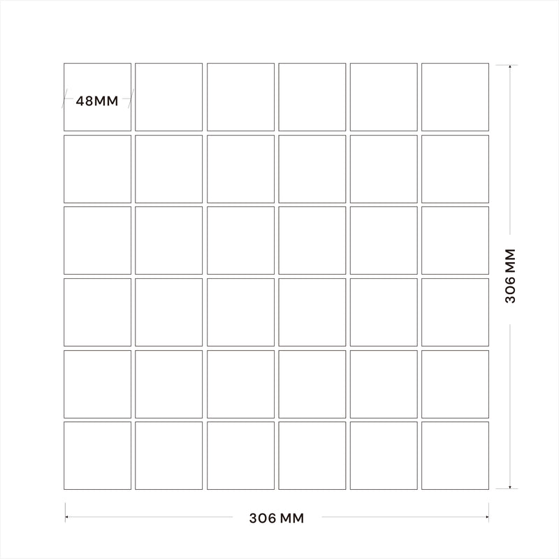 Porcelain Mosaic | Carrara | 48x48 | TCK4864 | Matt