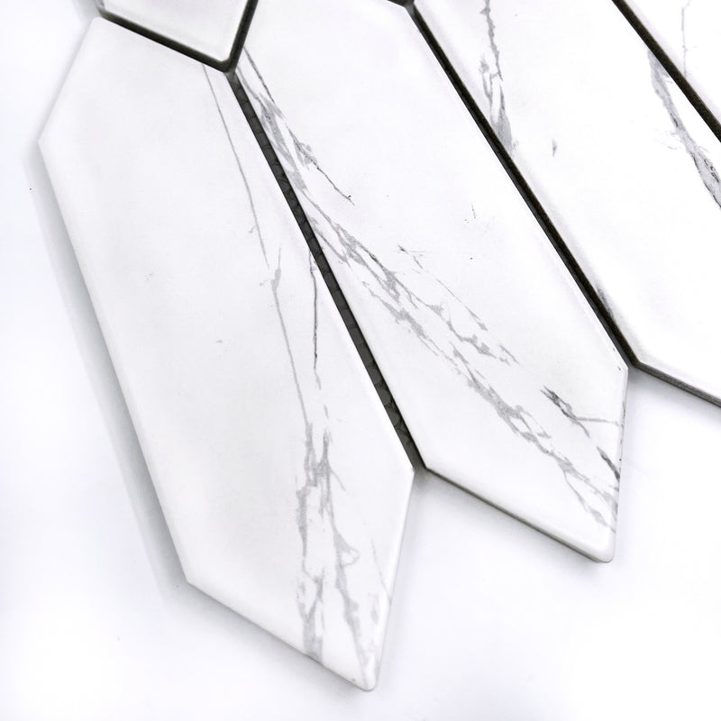 Porcelain Mosaic | Carrara | 55x195 | CLJK5528 | Matt
