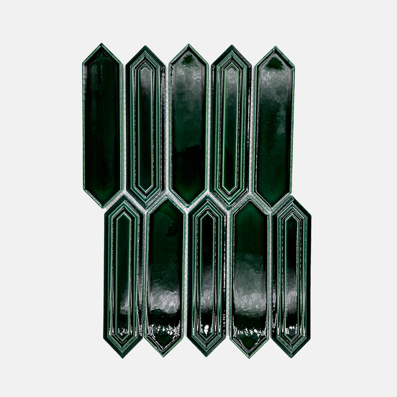 Porcelain Mosaic | Long Hexagon | 48x198 | KLC198707 | Gloss