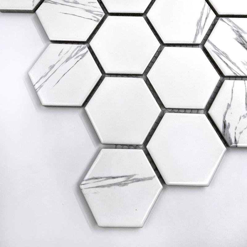 Porcelain Mosaic | Carrara | 51x59 | LJK5124 | Matt