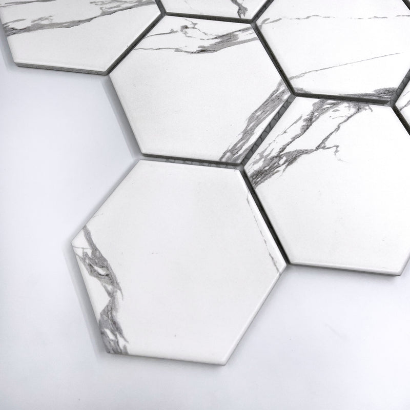 Porcelain Mosaic | Carrara | 95x110 | LJK9512 | Matt