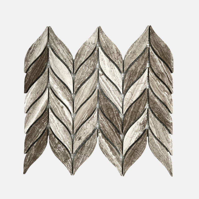 Special Marble Mosaic White Wood Grain LV10 Polished