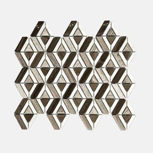 Special Marble Mosaic White Grey LV11 Polished