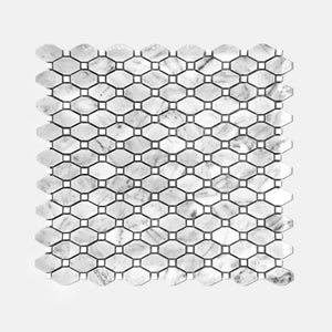 Special Marble Mosaic Carrara White LW18 Polished