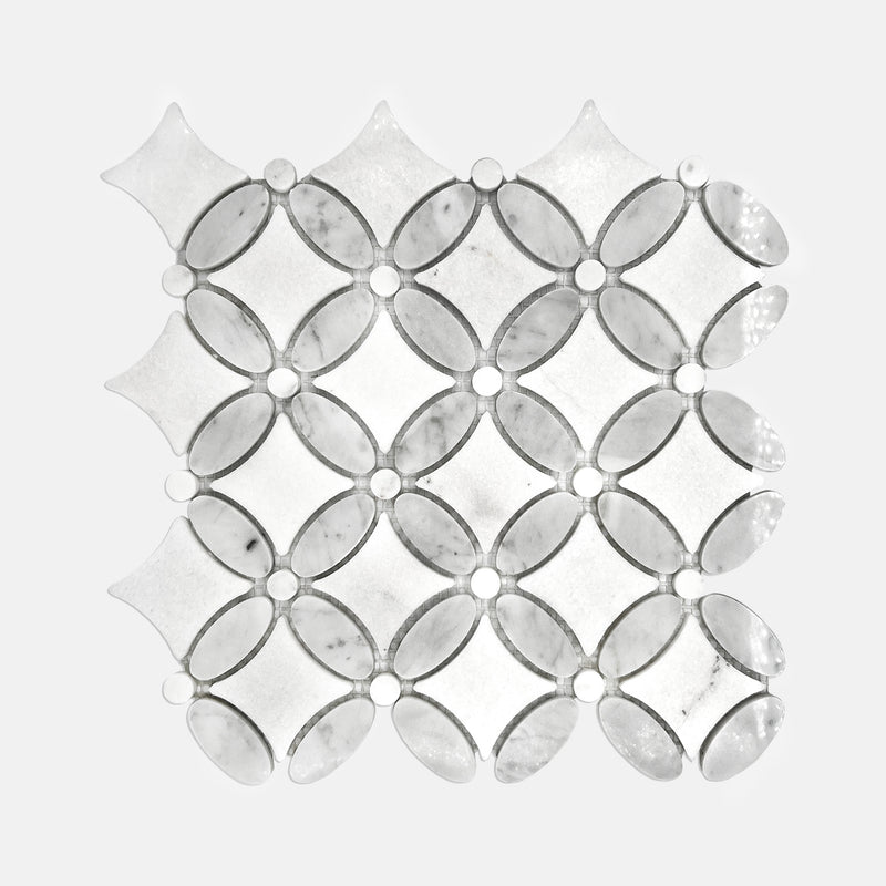 Special Marble Mosaic Carrara White LW31 Polished