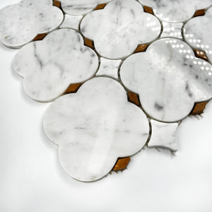 Special Marble Mosaic White Steel LW32 Polished