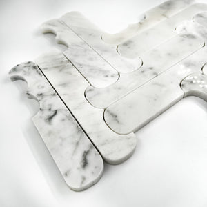 Special Marble Mosaic Carrara White LW45 Polished