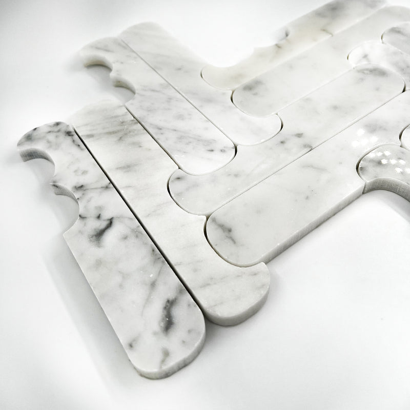 Special Marble Mosaic Carrara White LW45 Polished