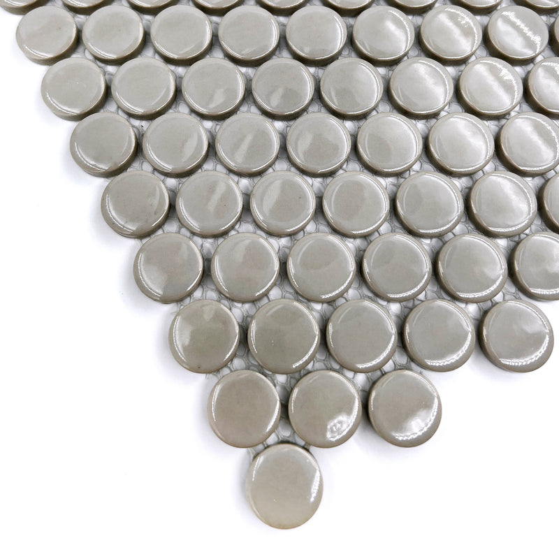 Porcelain Mosaic | Penny Round | D19 | NK1908 | Gloss