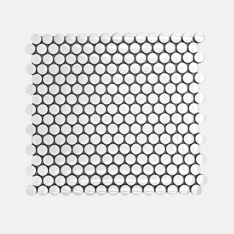 Porcelain Mosaic | Penny Round | D19 | NK1916 | Gloss